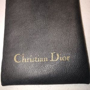 Vintage Christian Dior sunglasses CASE 70s leather